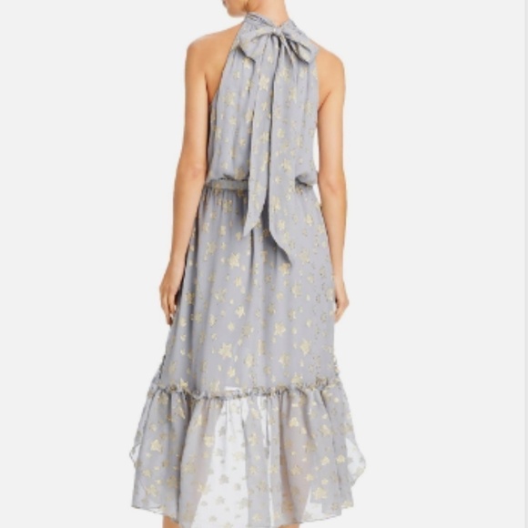 Ramy Brook Ebony Silk Star Print Midi Dress - Picture 3 of 10